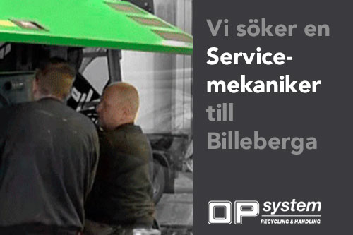 Servicemekaniker sökes till vår verkstad i Billeberga utanför Landskrona.